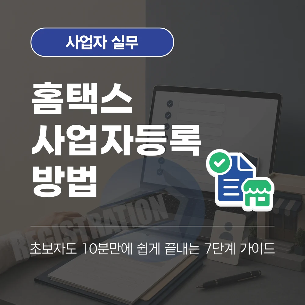 홈택스 사업자등록 방법