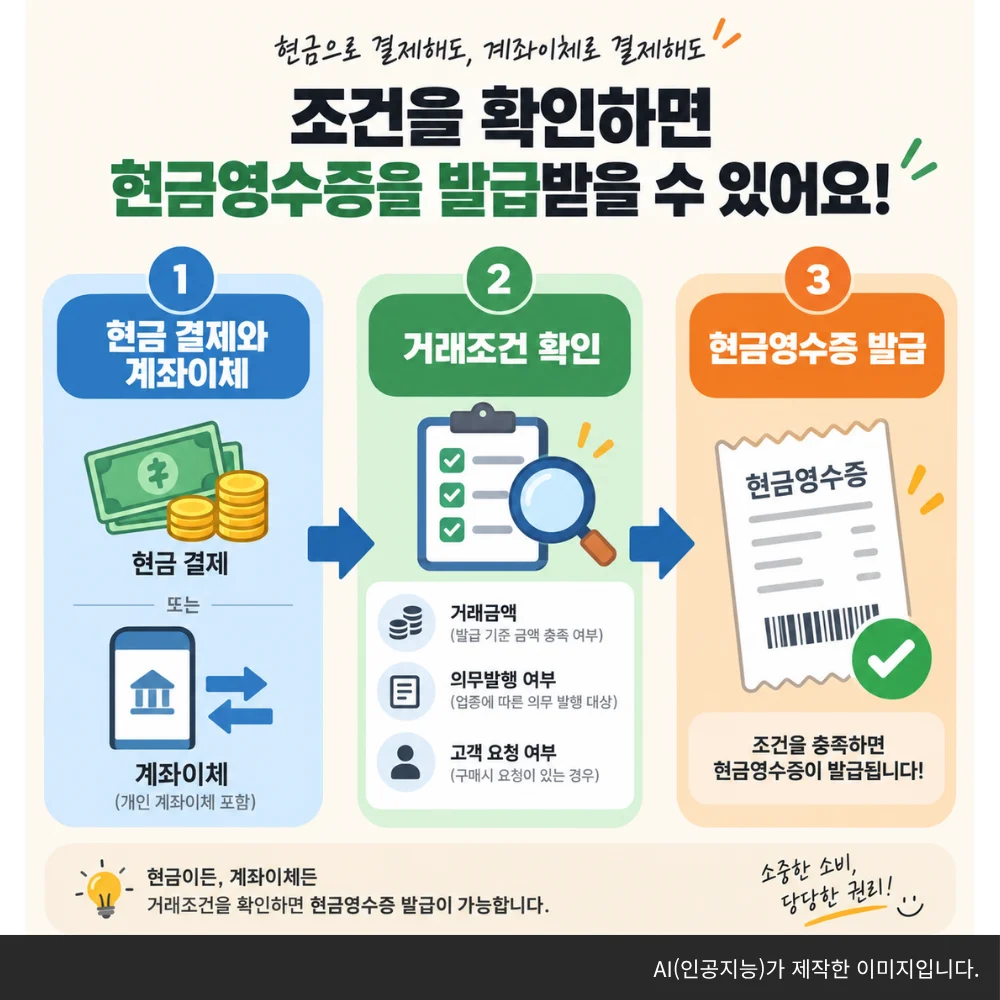 현금 영수증 발급